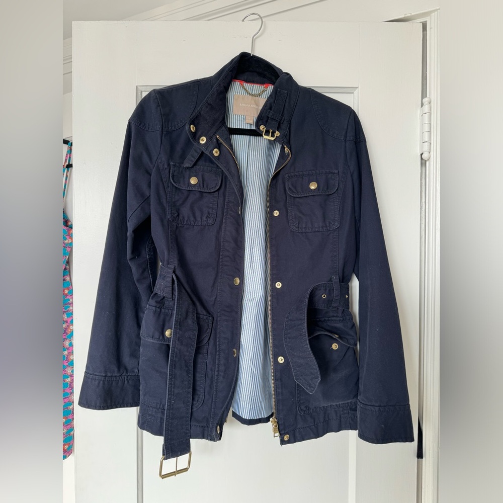 Banana republic navy field jacket